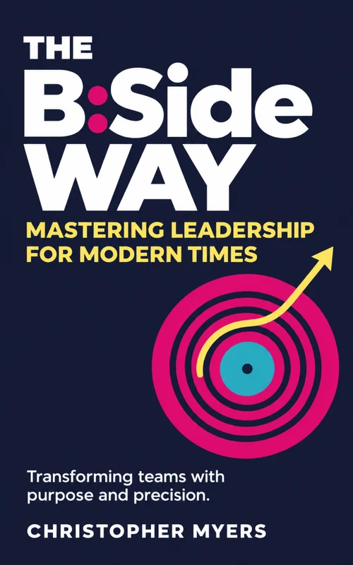 The B:Side Way: navy cover with a magenta record and yellow arrow